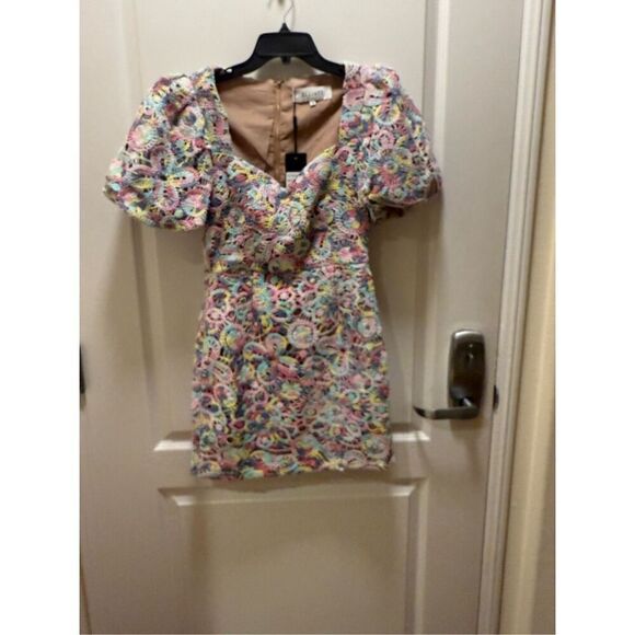 Elliatt Rue Mini Dress in Purple Brunch cocktail Party Wedding Guest size S NWT - Picture 8 of 8